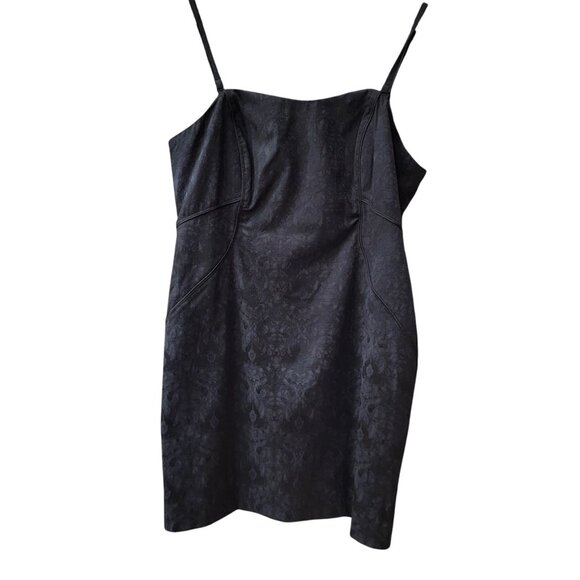 Nicole Miller Dresses & Skirts - Nicole By Nicole Miller Black Jacquard Sleeveless Dress With Adjustable Straps S